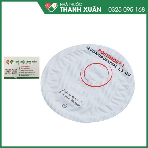 Postinor 1 - Thuốc tránh thai khẩn cấp trong vòng 72h